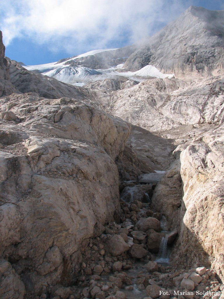 Potok z lodowca Marmolady