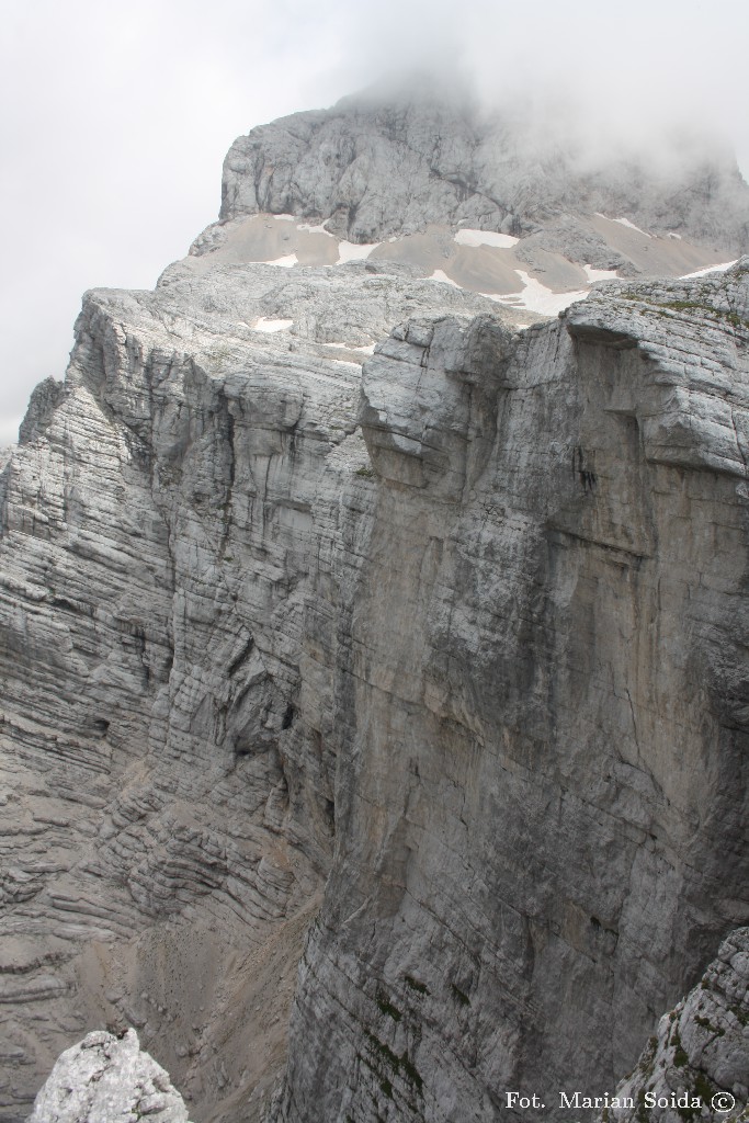 Sfinks w północnej ścianie Triglava