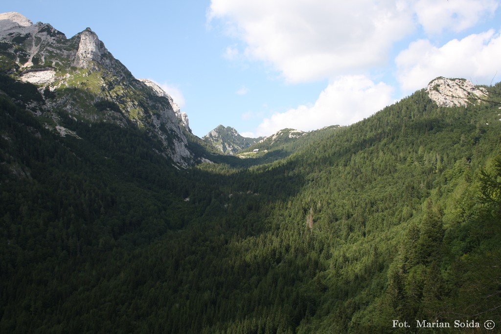 Przełęcz Vršič od południa