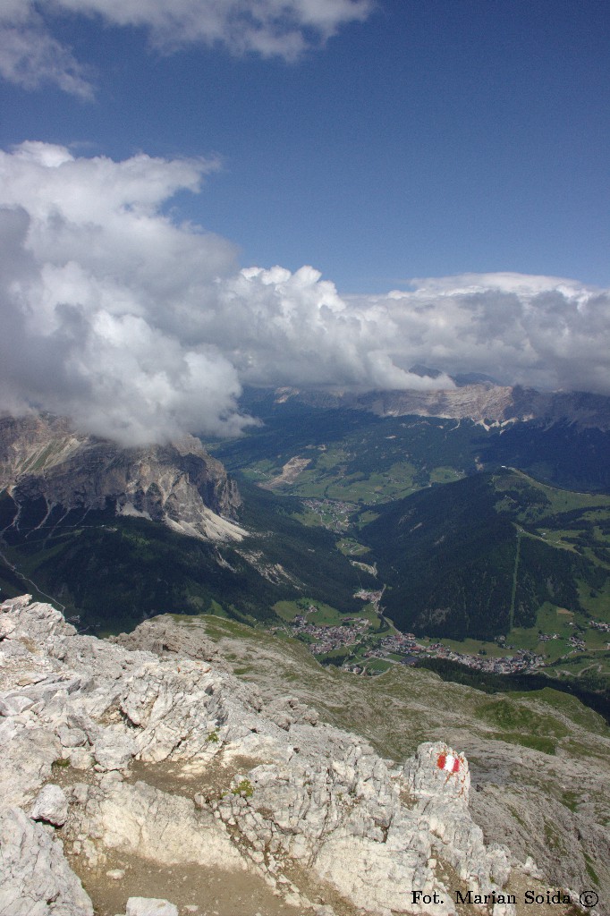 Widok na Val Badia z Piz da Lech