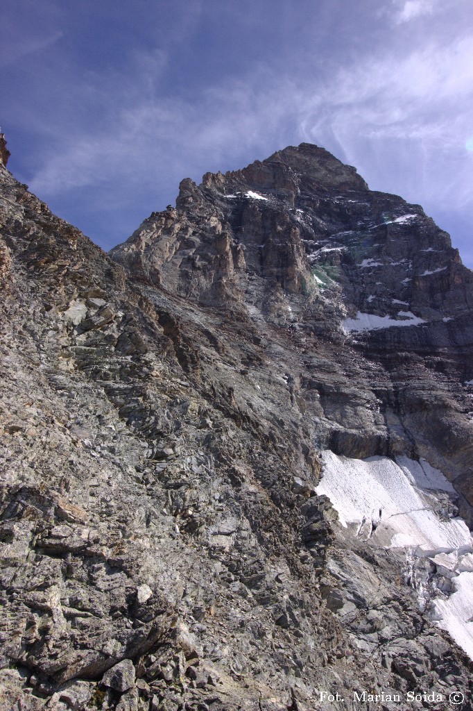 Widok na Matterhorn spod Testa del Leone
