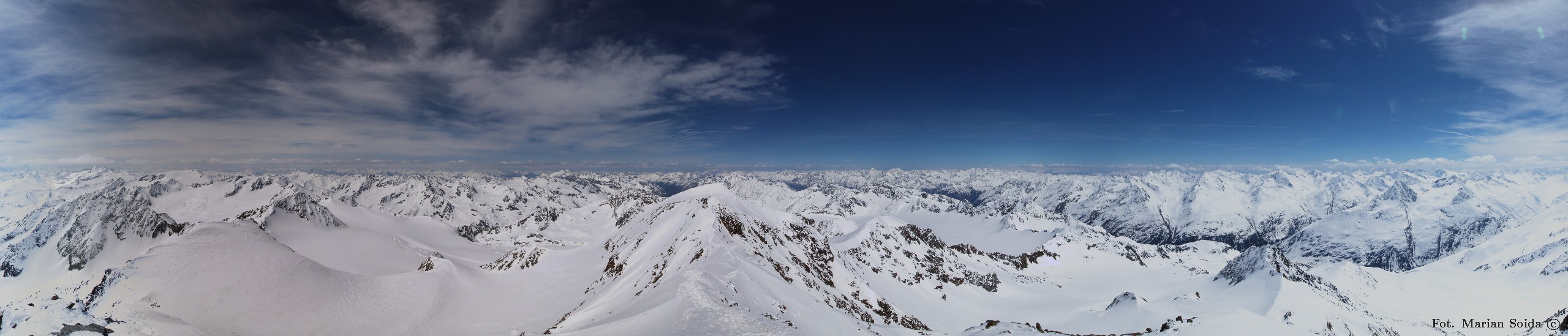 Panorama z Wildspitze