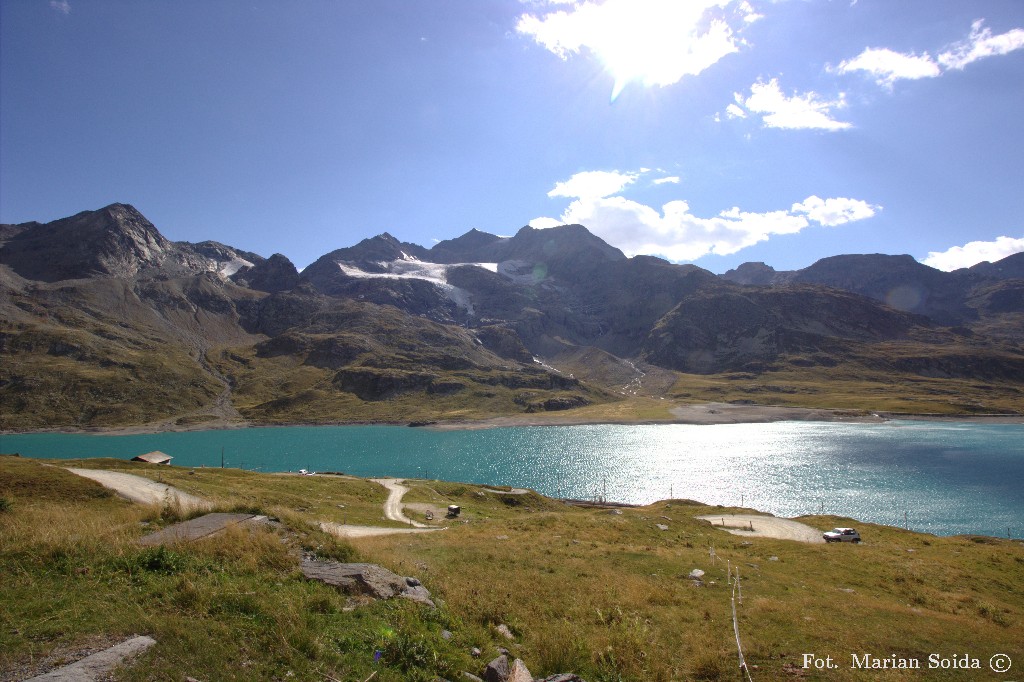 Lago Bianco - tuż pod Bernina Pass