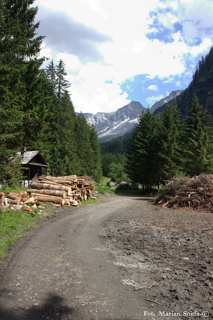 Dalej w Dolinie Seebach, z widokiem na Säuleck