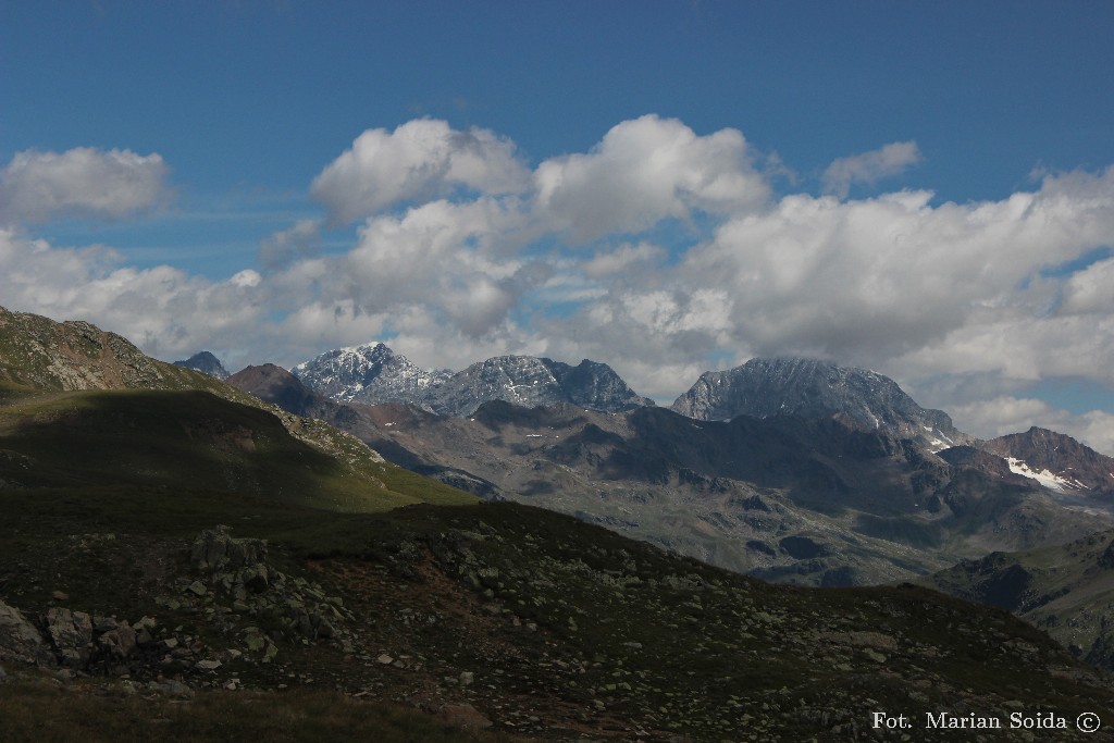 Orltel, Monte Zebru, Gran Zebru z nad Passo Gavia
