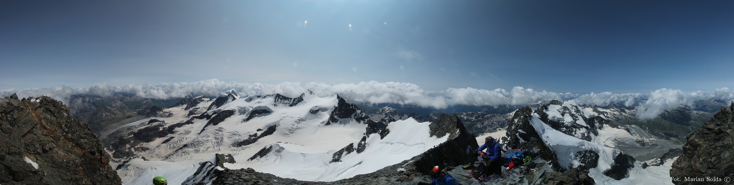 Panorama z Piz Bernina