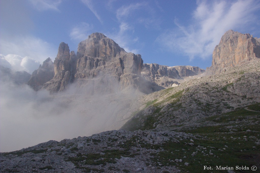 Cima Pisciadu i schronisko