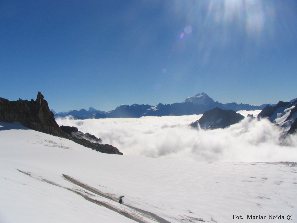 Grand Combain (Val Ferret pod chmurami)
