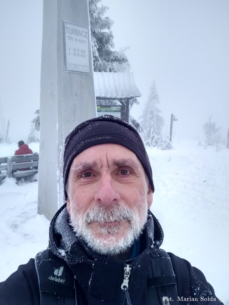 Selfik na szczycie Turbacza