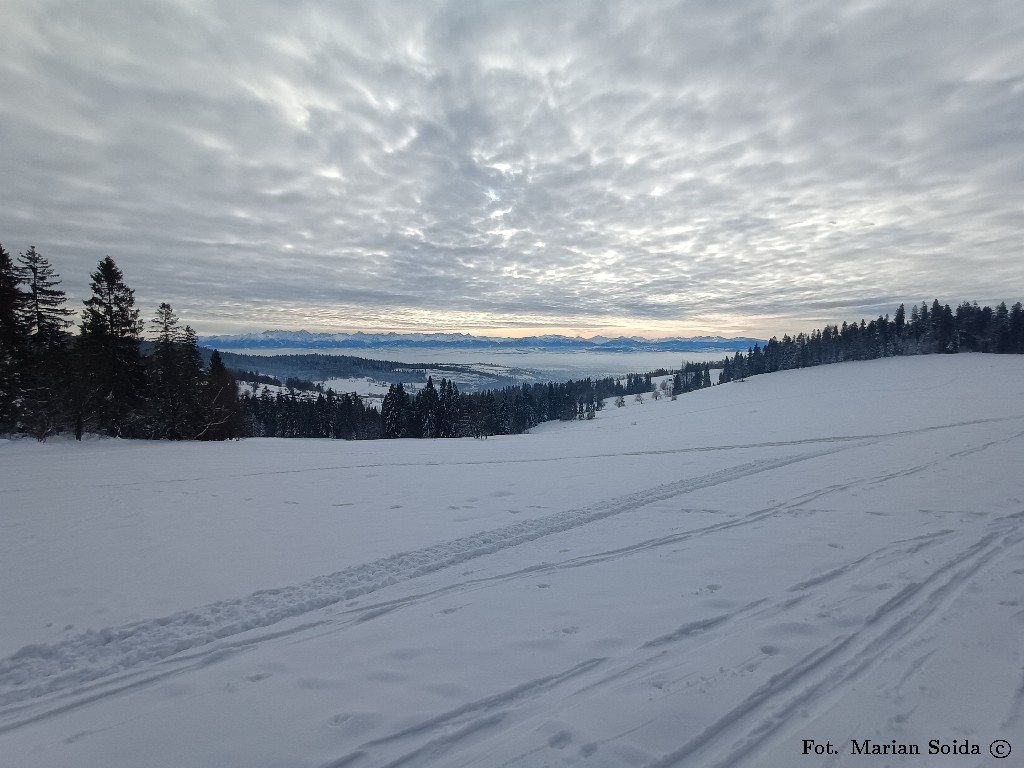 Kawałek dalej - widok na całe Tatry
