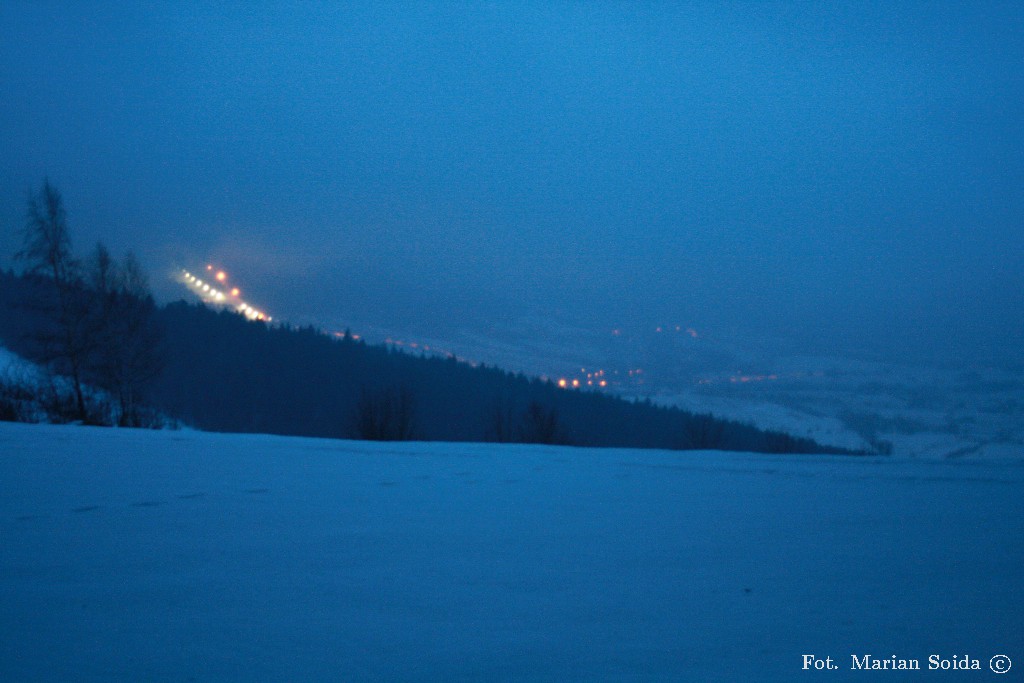 Widok z Wierzbanowskiej Góry na Śnieżnicę