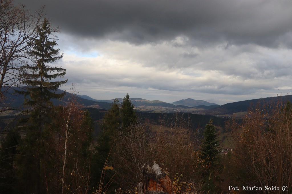 Widok na Mogielicę z Ogorzałej