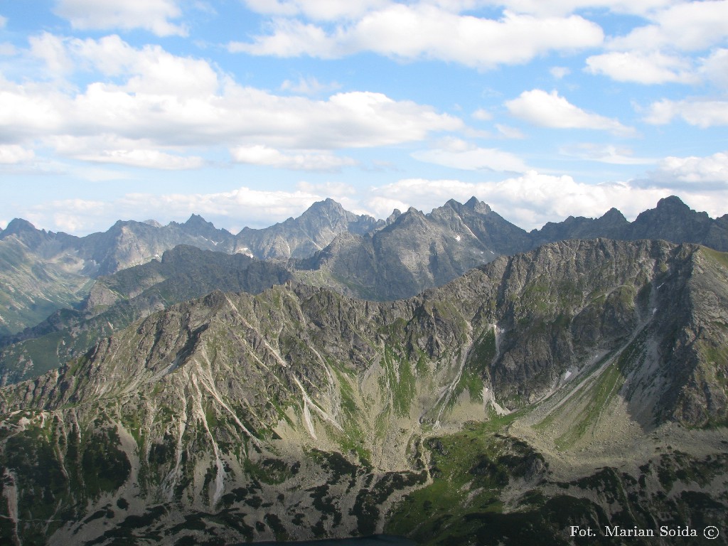 Tatry Wysokie z Przełęczy nad Buczynową Dolinką