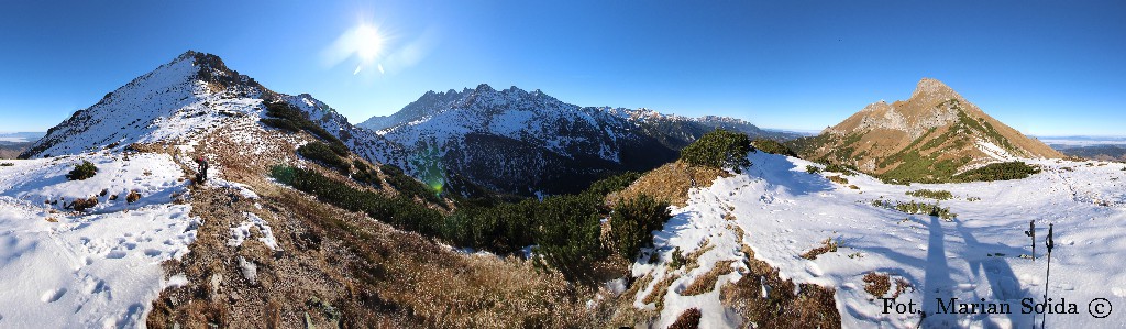 Panorama z nad Szerokiej Przełęczy