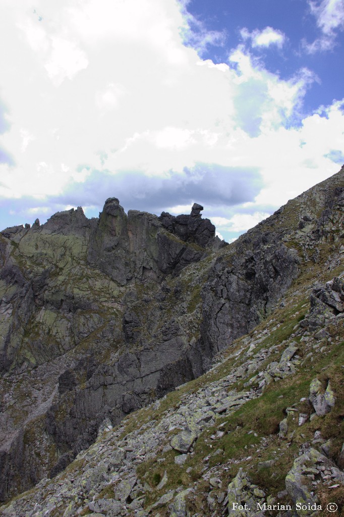 Wierch pod Fajki ze szlaku na Skrajny Granat