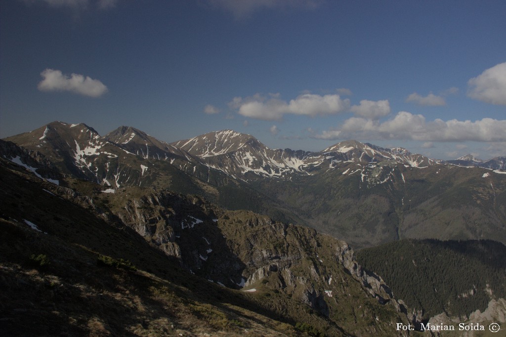 Tatry Zachodnie z Chudej Przełączki