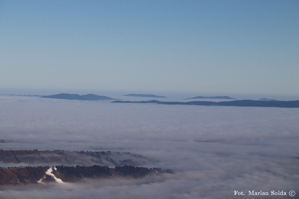 Beskidzkie Wyspy spod Pośredniego Goryczkowego Wierchu