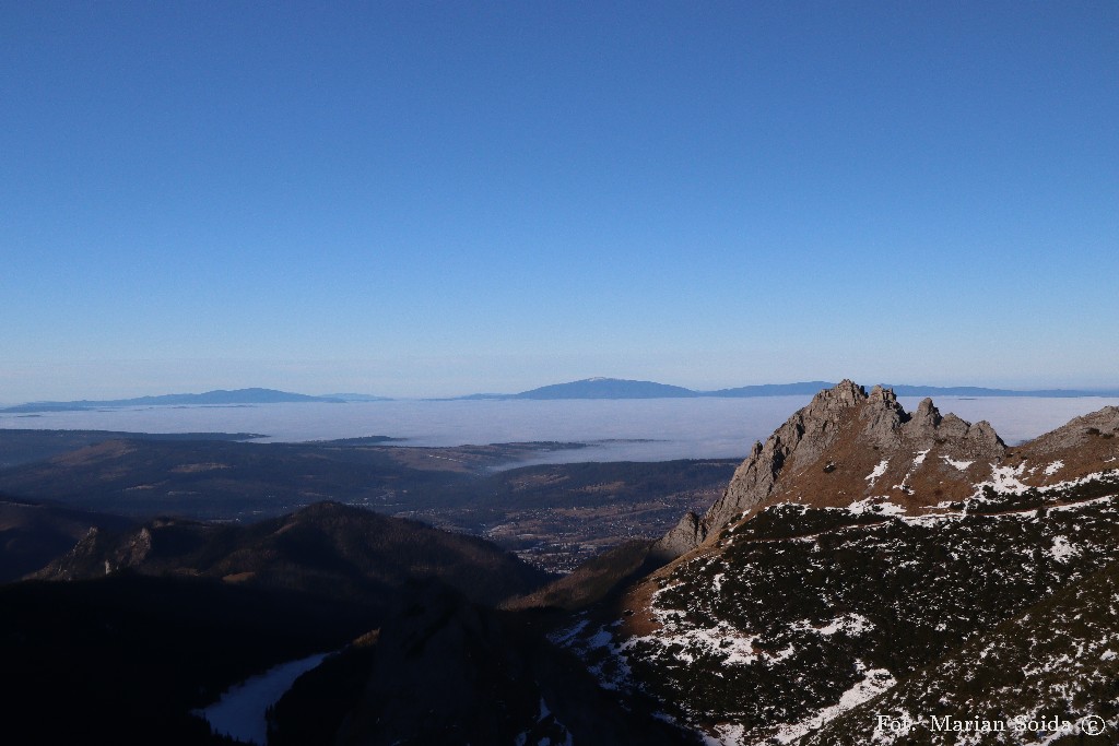 Pilsko, Babia Góra i Mały Giewont spod Kopy Kondrackiej