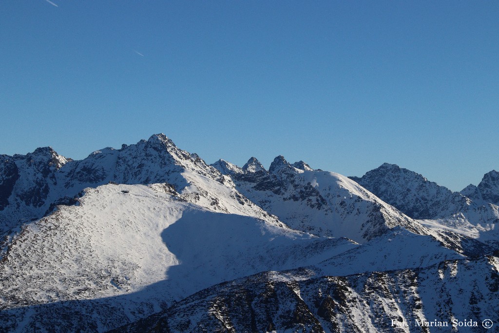Wysokie Tatry z Giewontu