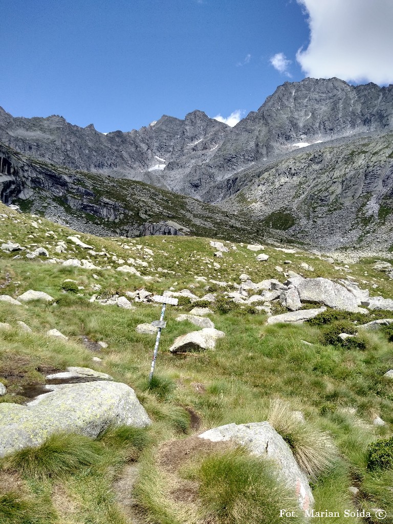 Ostatni widok w kierunku Adamello z Malga Miller