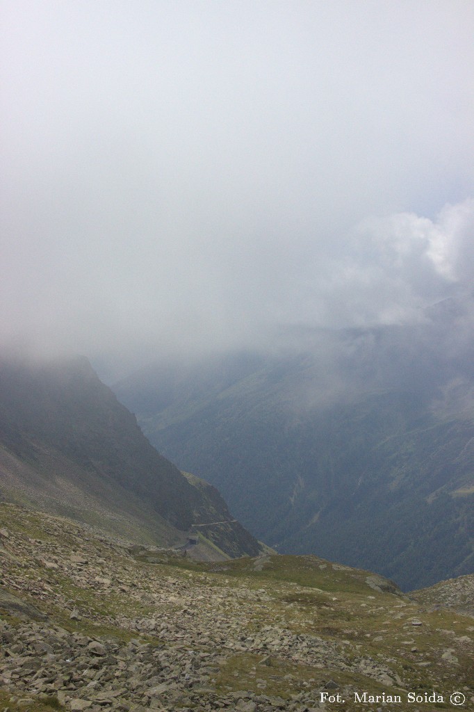 Widok w Valle delle Messi z Passo Gavia