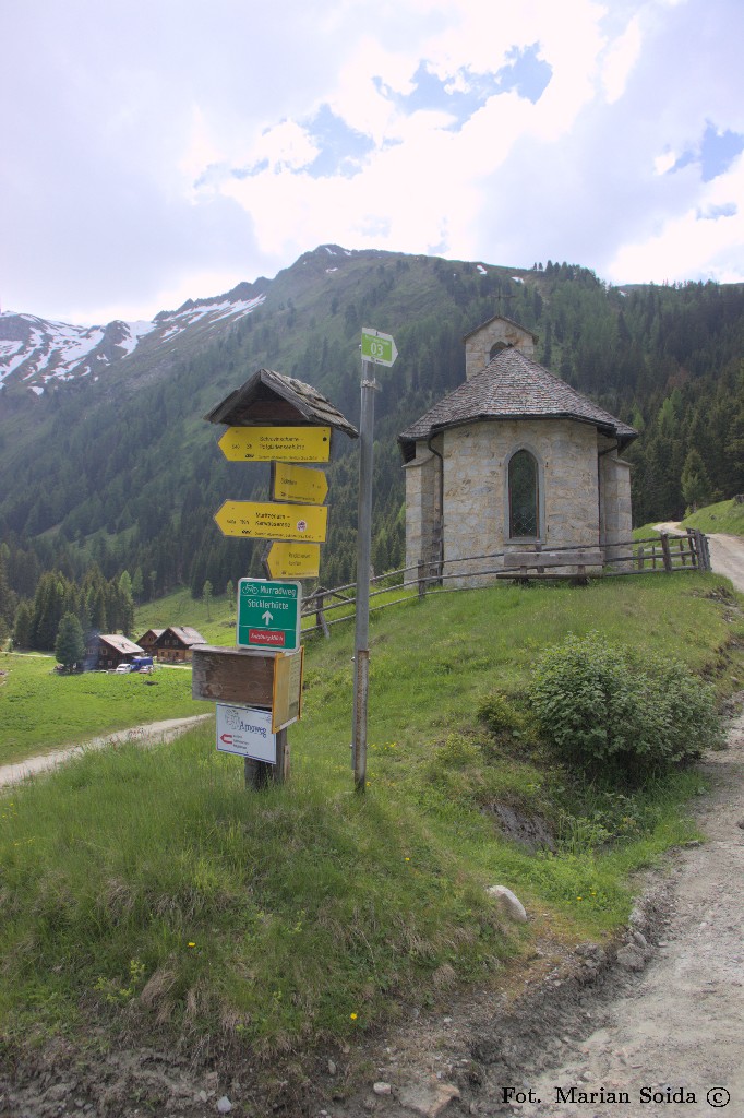 Rozstaj szlaków przy Muritzenkapelle