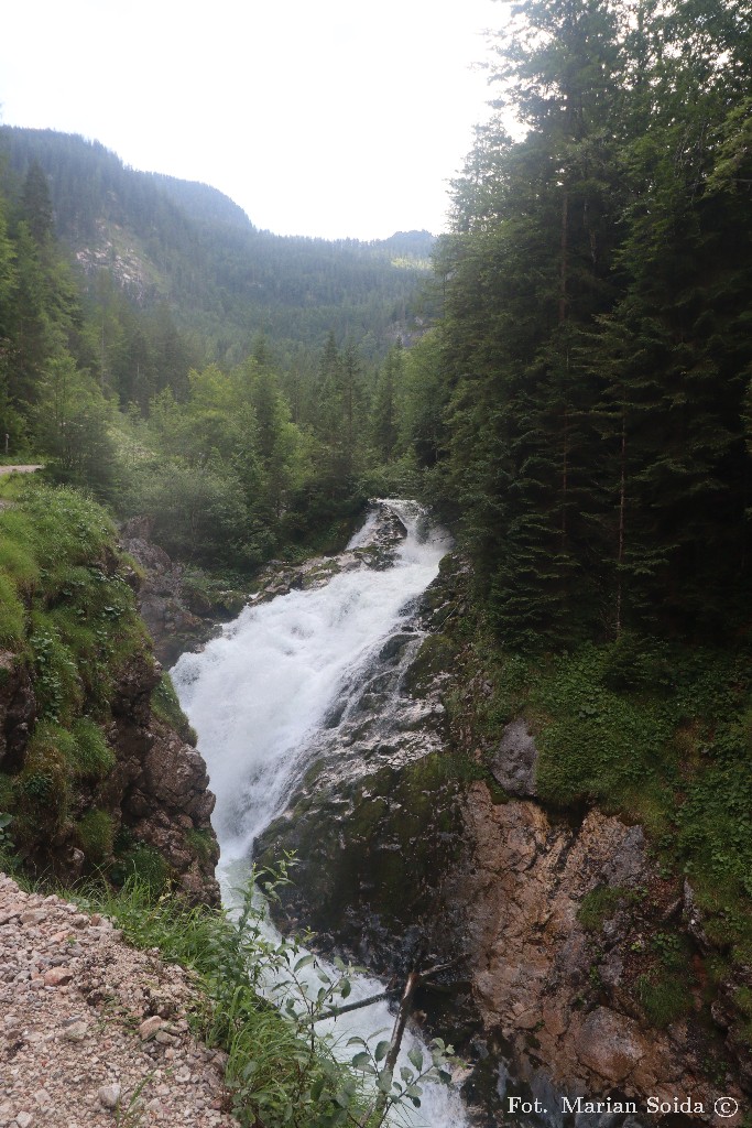 Jeden z licznych wodosopadów na Waldbach
