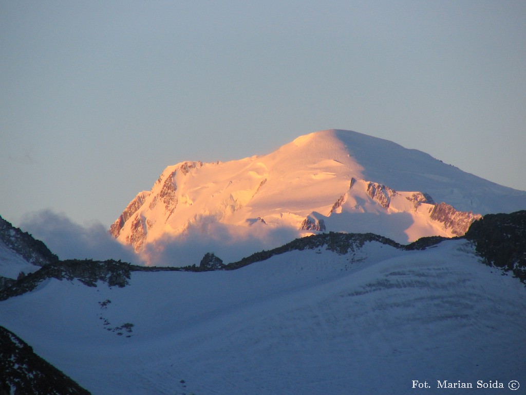 Mt. Blanc z Glacier du Tour