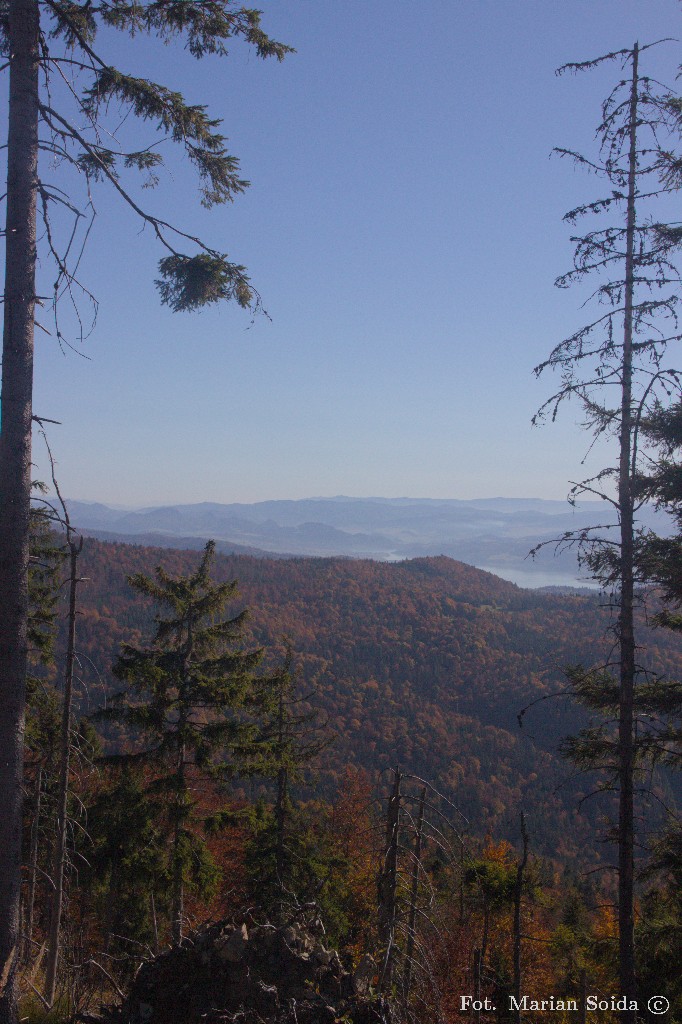 Pieniny, Jezioro Czorsztyńskie spod Turbacza