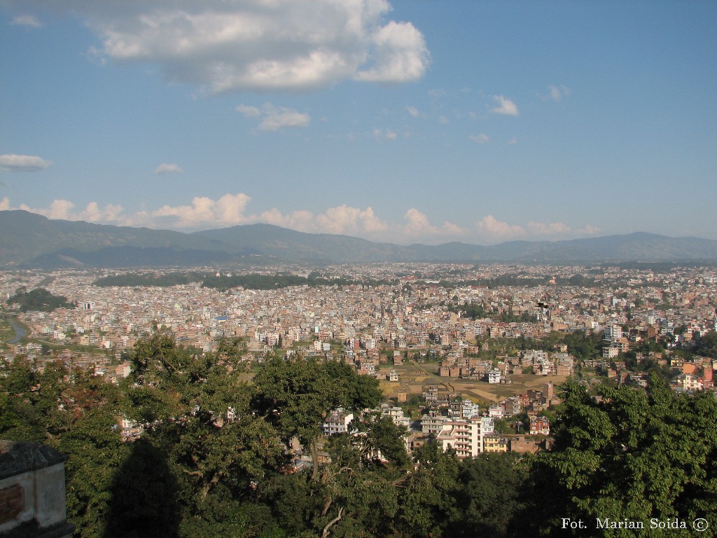 Widok na Kathmandu