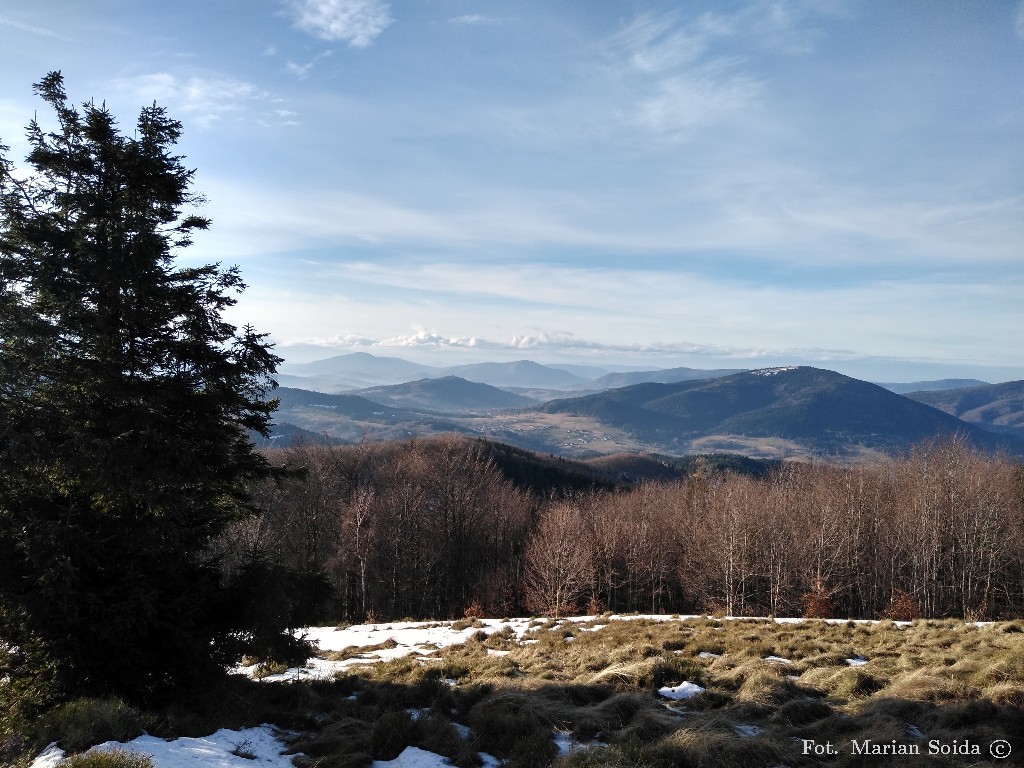 Beskid Wyspowy z Polany Stumorgowej