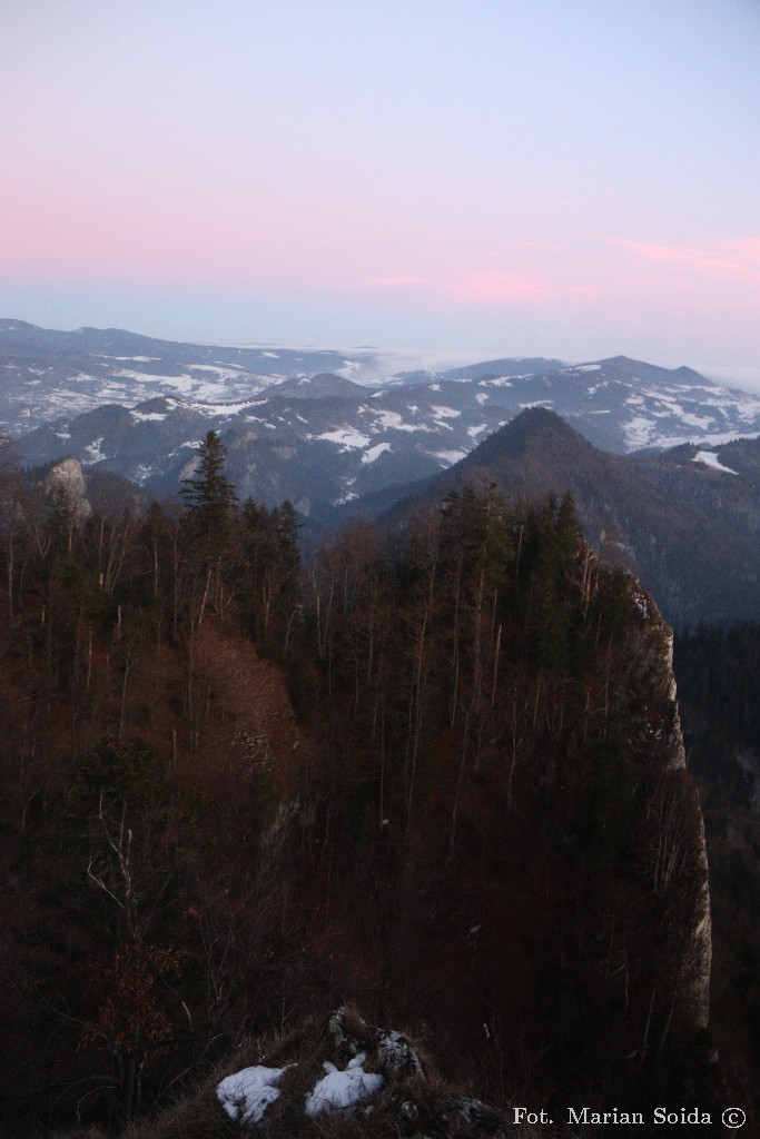 Widok na Małe Pieniny raz jeszcze