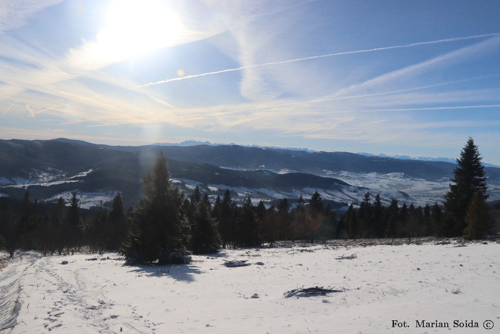 Gorce i Tatry z Michurowej Polany