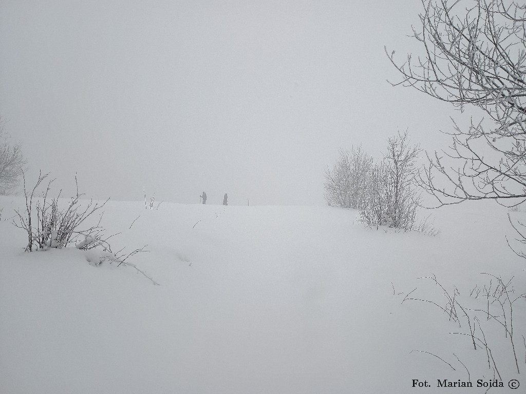 Wyjście na Polanę Stumorgową - wieje...