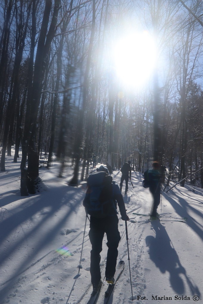 Podejście stokówką pod Małe Jasło