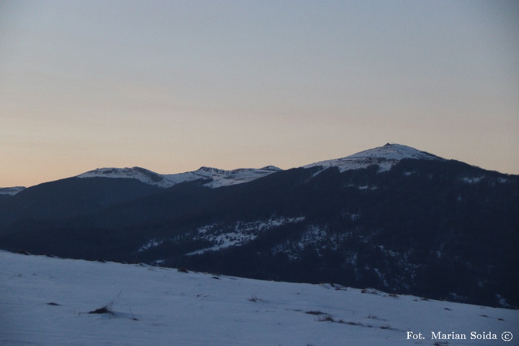 Połonina Wetlińska z Wierchu Wyżniańskiego