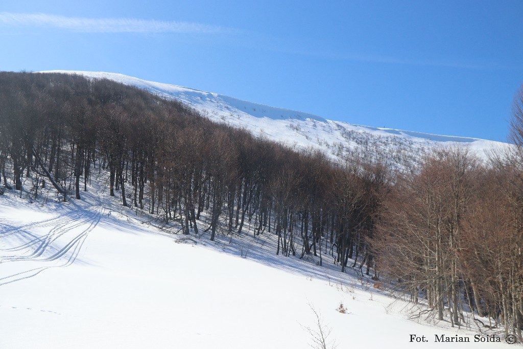 Ostatni widok z polanki pod Wielką Rawką