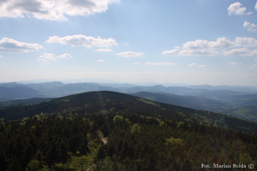 Wielka Sowa - widok na Góry Kamienne