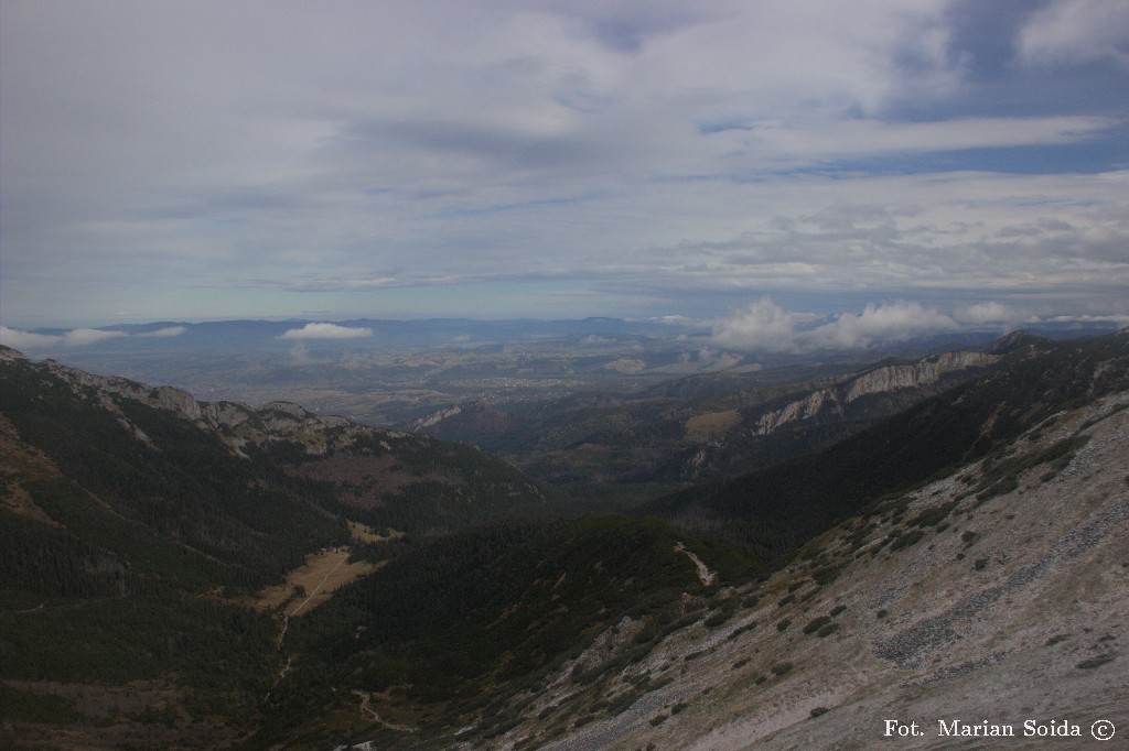 Dolina Kondratowa z Przełęczy pod Kopą Kondracką
