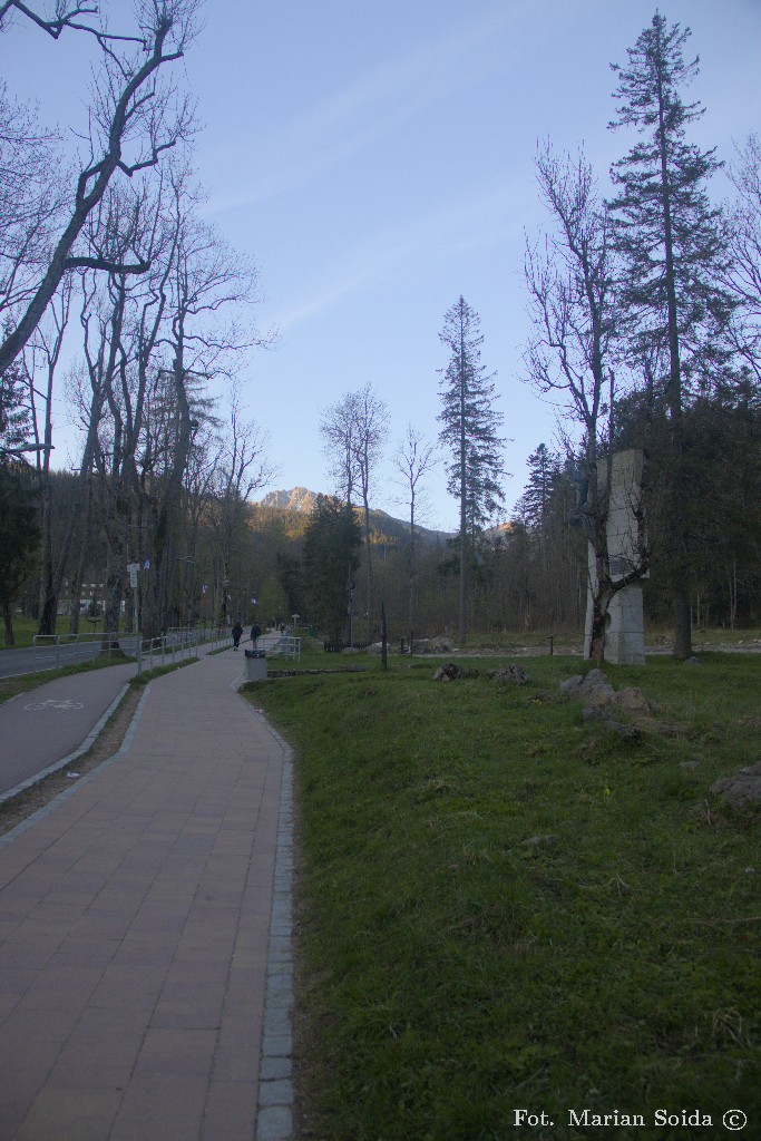 Poranek na drodze do Kuźnic