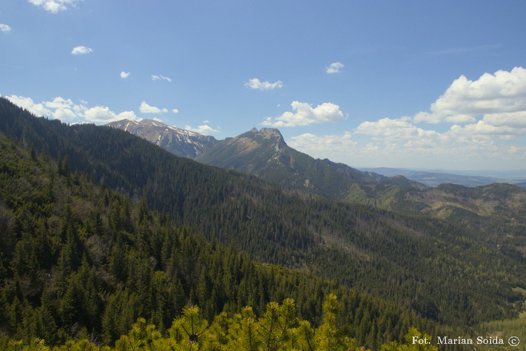 Giewont z zejścia do Doliny Jaworzynki