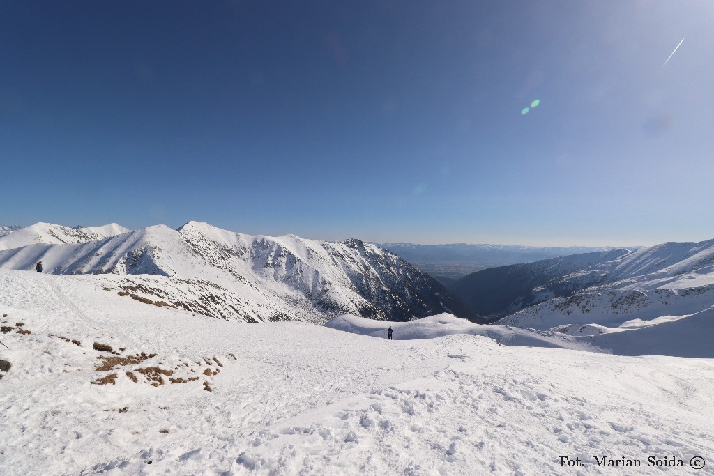 Widok z Wołowca na południe