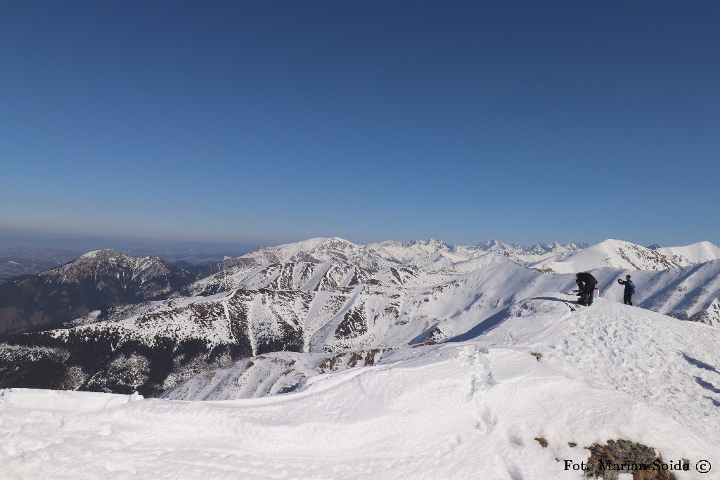 Widok z Wołowca na północny wschód