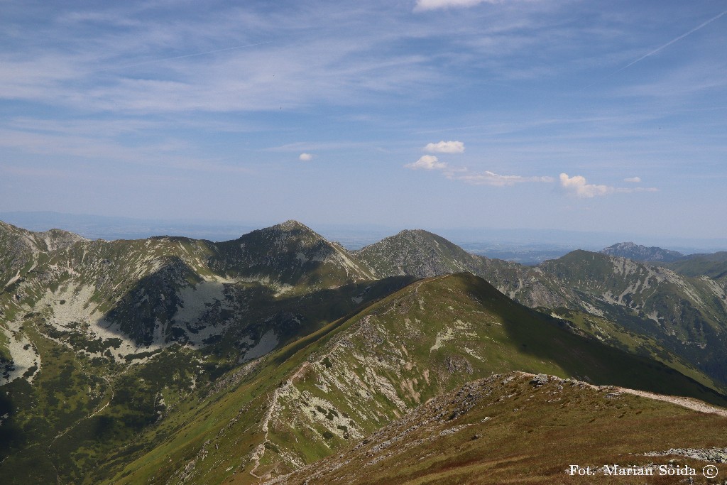 Widok na Rohacze z Barańca