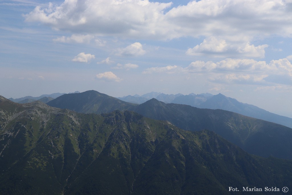 Bystra i Wysokie Tatry z Barańca